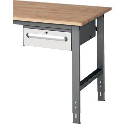 Unterbauschrank H175xB440xT600mm anthrazitgrau/lichtgrau 1 Schubl.Einfachauszug