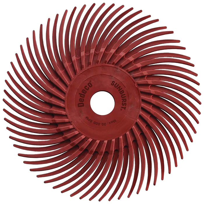 Radialbürstenscheibe PREMIUM SUNBURST D.9,53mm K.220 braun TYROLIT