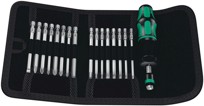 Drehmomentschraubendrehersatz KK 60 Torque 17-tlg.1,2-3 Nm einstellb.WERA