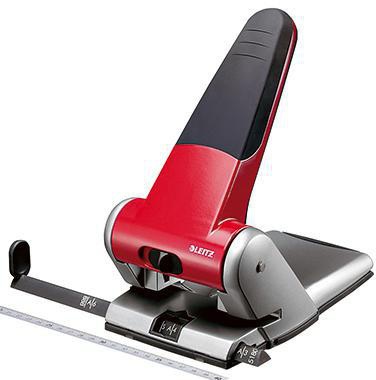 Leitz Registraturlocher 51800025 max. 65Blatt Aluminium rot