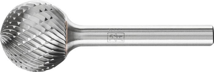 Frässtift KUD D.20mm Kopf-L.18mm Schaft-D.6mm HM Verz.3 PLUS PFERD