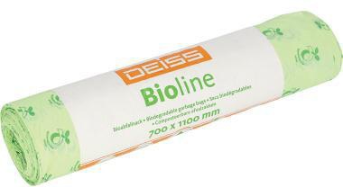 DEISS Müllbeutel 06070 kompostierb. 120l 700x1.100mm 10 St./Pack.