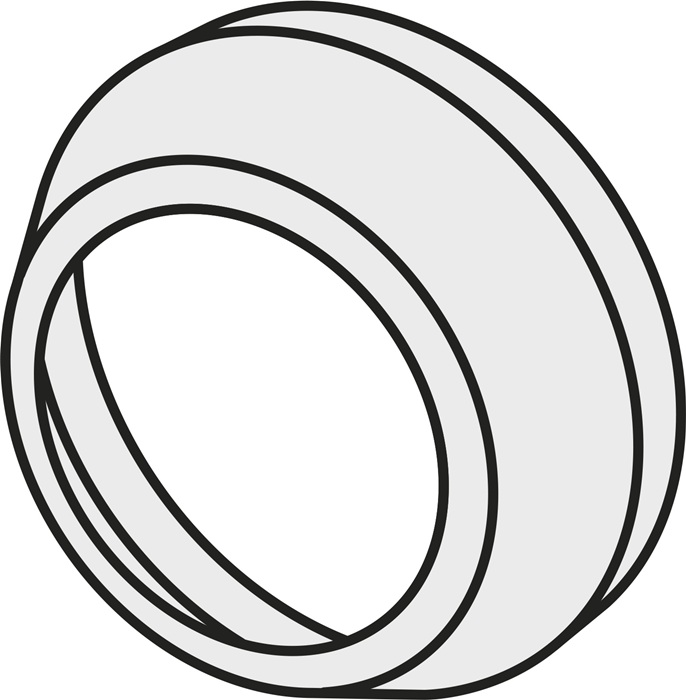 Klemmring ISO LA 12T3 Bruttogewicht 2,2g PRAMET