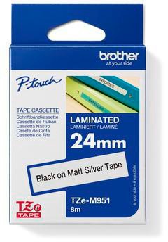 Brother Schriftband TZEM951 24mmx8m sw auf si