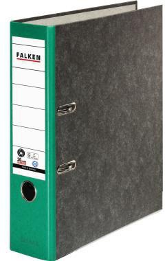 Falken Ordner S80 80024714 DIN A4 80mm RC Pappe grün