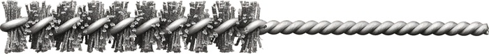 Innenbürste D.13mm K320 2,0mm Draht Besatz-L.65mm LESSMANN