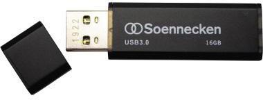 Soennecken USB-Stick 71617 3.0 16GB schwarz/silber