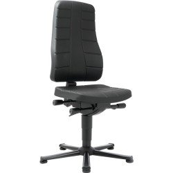 Arbeitsdrehstuhl Highline Bodengleiter Integralschaum schwarz 450-600mm BIMOS
