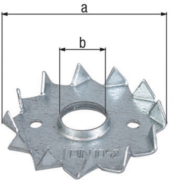 Scheibendübel D48/12mm senzimirverzinkt GAH