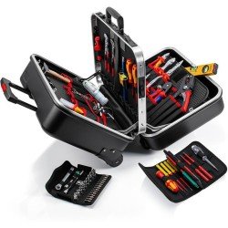 Werkzeugsortiment Big Twin Move Elektro 63-tlg.im Hartschalenkoffer