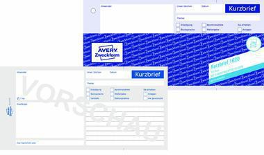 Avery Zweckform Kurzbrief 1020 1/3 DIN A4 100Blatt