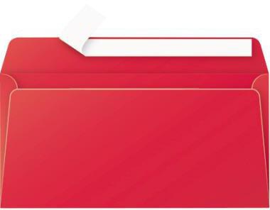 Clairefontaine Briefumschlag Pollen 5585C DL kirschrot 20 St./Pack.