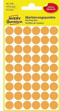 Avery Zweckform Markierungspunkt 3148 12mm orange 270 St./Pack.