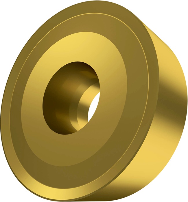 Drehwendeschneidplatte ISO RCMX 2507MOS-351:6630 D.7,2mm MT-CVD beschichtet Gold