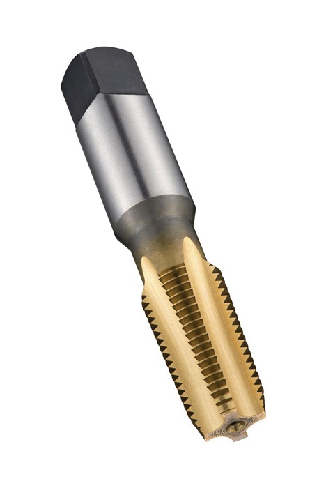 Maschinengewindebohrer ANSI B94.9C E721 NPT 3/8 Zollx18 HSS TiN 1,5XD Normal
