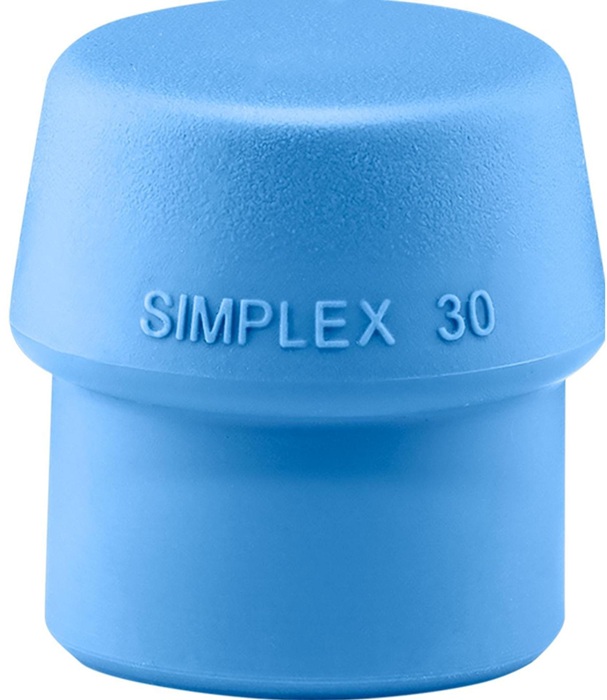 Schonhammerkopf SIMPLEX Kopf-Ø 30mm TPE-soft blau weich HALDER
