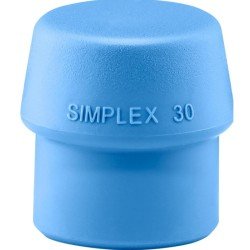 Schonhammerkopf SIMPLEX Kopf-Ø 30mm TPE-soft blau weich HALDER