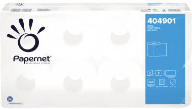 Papernet Toilettenpapier 404901 3lagig 250Blatt weiß 8 Rl./Pack.
