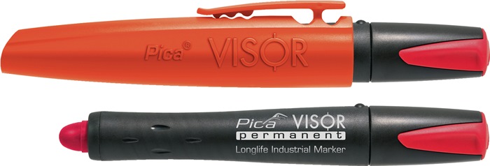 Industriemarker Visor permanent rot wasserfest PICA