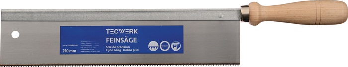 Feinsäge Blatt-L250xB60mm feine Schnitte in HO a.Buche STA C75 ger.TECWERK