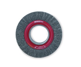 Rundbürste D.300mm Bohr.Ø100mm Drahtstärke 0,35mm Stahldraht