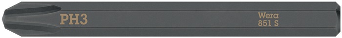 Bit 851 S PH 3x70mm 1/4 Zoll 851 S PH 3x70mm L.70mm WERA