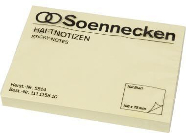 Soennecken Haftnotiz 5814 100x75mm 100Blatt gelb
