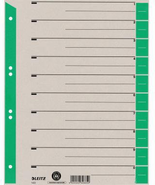 Leitz Trennblatt 16520055 DIN A4 230g Karton grün 100 St./Pack.