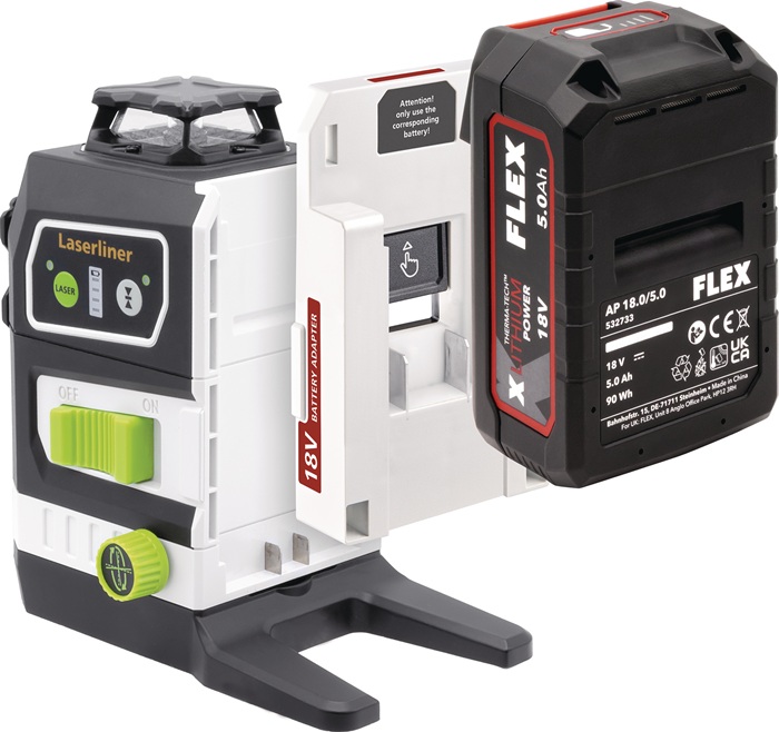 Akku-Adapter PowerAdapter Flex compatible Multi-18V LASERLINER