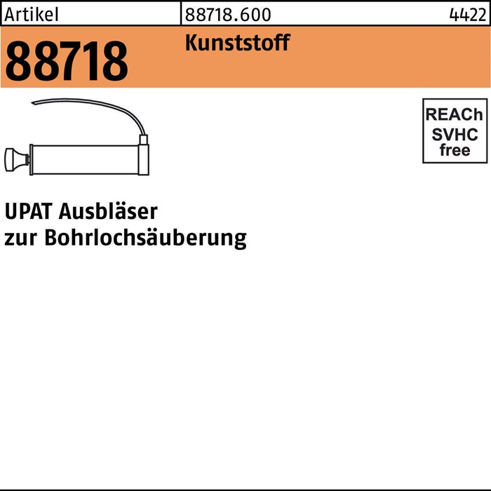 Ausbläser R 88718 AUSBLÄSER Ku. 1 Stück UPAT