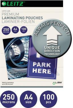 Leitz Laminierfolie A4 UDT 74840000 250mic glasklar 100 St. /Pack.