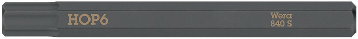 Bit 840 S Hex-Plus 6,0x70mm 1/4 Zoll Hex-Plus 6,0x70mm L.70mm WERA