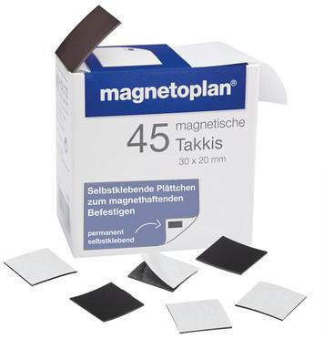 magnetoplan Magnetpads Takkis 15503 sk 30x20x0,4mm 45 St./Pack.