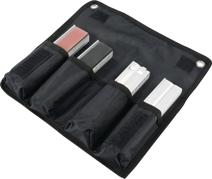 Rohr-/Schutzbackenset f.Backen-B.100mm 8tlg.in Tasche Alu.HEUER
