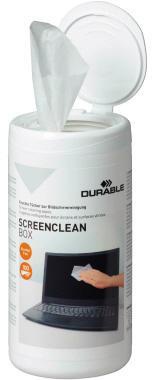 DURABLE Reinigungstuch SCREENCLEAN BOX 573602 100 St./Pack.