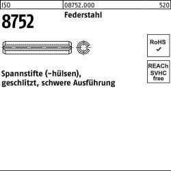 Spannstift ISO 8752 geschlitzt 5x 14 Federstahl schwere Ausf. 500 Stück