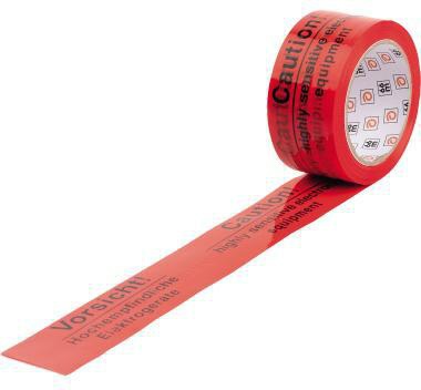 HECKMANN Packband 400.080 Vorsicht Elektroger. 66mmx50m