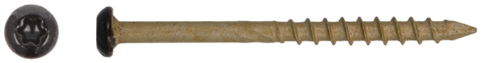 Fassadenschraube AR-coating C4 D4xL50mm bronze