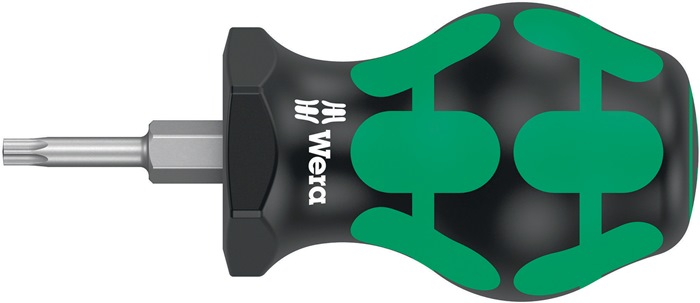 Schraubendreher 367 TORX® Stubby Gr.T 10 Klingen-L.25mm 2K-Griff Rundkl.WERA