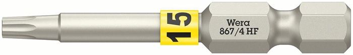 Bit 867 TORX® HF 1/4 Zoll TX 15 L.50mm m.Farbleitsystem WERA