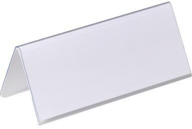 DURABLE Tischnamensschild 805019 150x61/122mm tr 25 St./Pack.