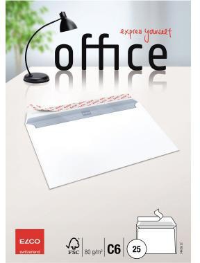 ELCO Briefumschlag Office 7445912 C6 80g weiss 25 St./Pack.