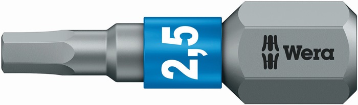 Bit 840/1 BTZ Hex-Plus Innen-6-kant SW2,5mm 6-kantantrieb1/4Zoll L.25mm Wera