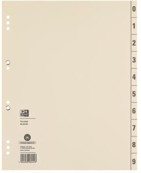 Oxford Trennblatt 400004664 DIN A4 200g Karton chamois 100 St./Pack.