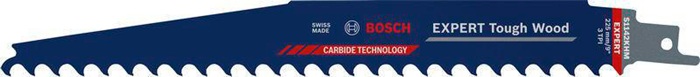 Säbelsägeblatt Expert Tough Wood L.225mm B.25mm TPI 3 8,5mm 10 St./Karte