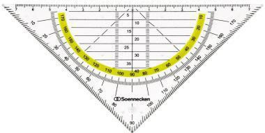 Soennecken Geometriedreieck 1823 Kunststoff rauchgrau