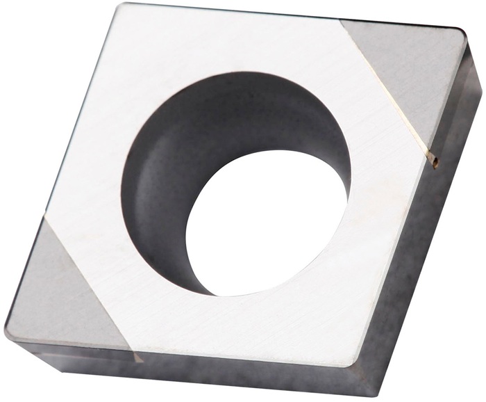 Drehwendeschneidplatte ISO CCGW 060204E-B:TB310 D. 2,8mm Farbe Silber-Schwarz