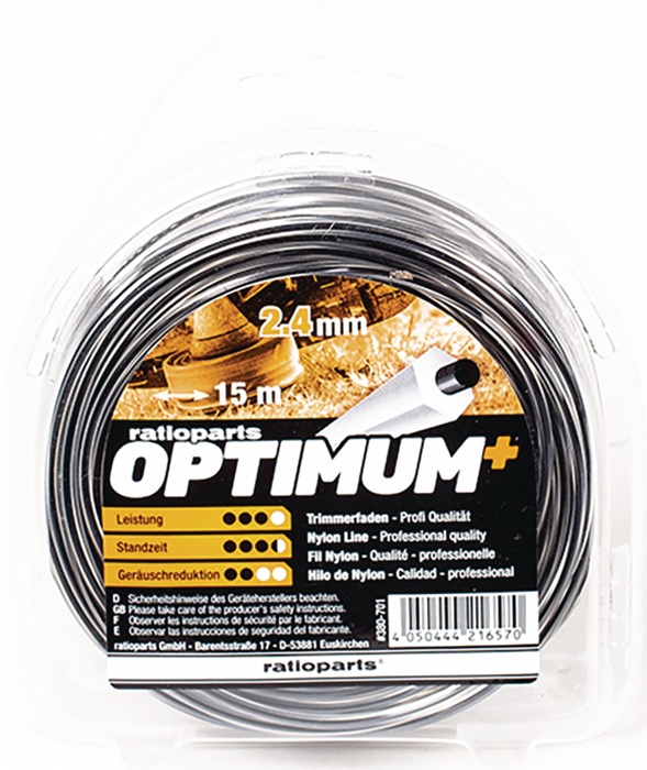 Nylonfaden Optimum Fadenstärke 2,4mm Fadenlänge 15m RATIOPARTS