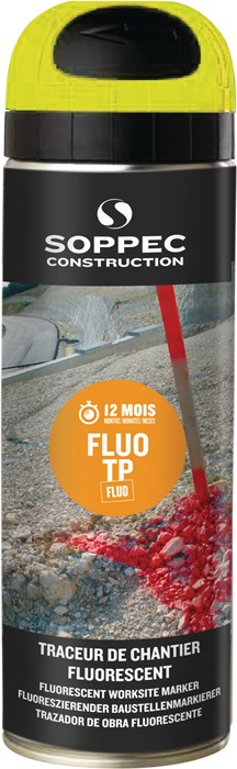 Baustellenmarkierspray FLUO TP neongelb 500ml Spraydose SOPPEC