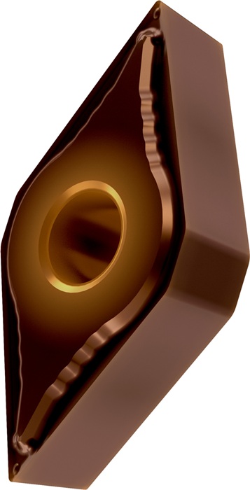 Drehwendeschneidplatte ISO DNMG 110404E-FF:T8430 D.3,81mm PVD beschichtet